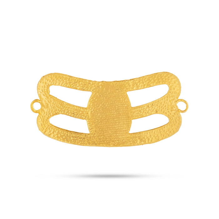 Eye Vibhuti Pattai - 1.5 x 3.5 Inches | Eye Tilak/ Stone Vibuthi Pattai/ Stone Jewellery for Deity