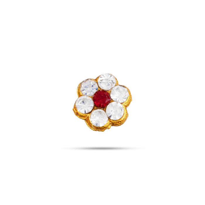 Stone Pottu - 0.25 Inch | Stone Tilak/ Stone Bindi/ Stone Jewellery for Deity Decor
