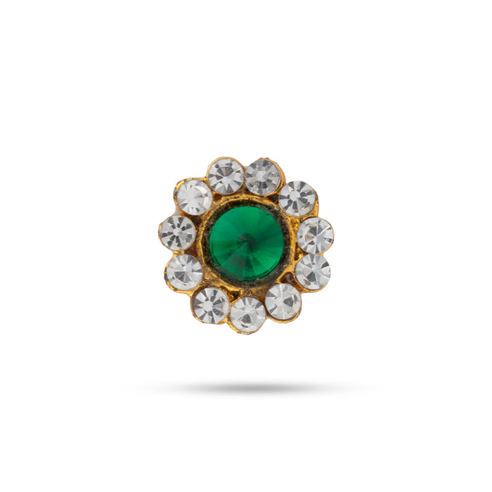 Stone Bindi - 0.25 Inch | Stone Pottu/ Stone Tilak/ Bindi With Stone for Deity - Head & Face Accessories