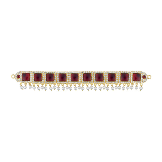 Stone Haram - 10 Inches | Stone Deity Jewellery/ Jewelry for Deity Decor - Neck & Body Accessories