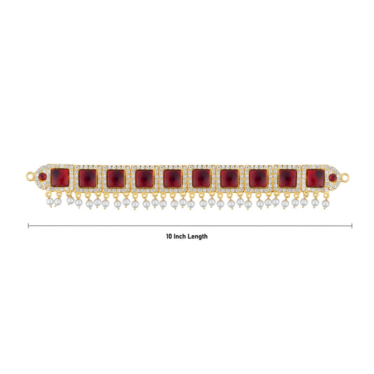 Stone Haram - 10 Inches | Stone Deity Jewellery/ Jewelry for Deity Decor - Neck & Body Accessories