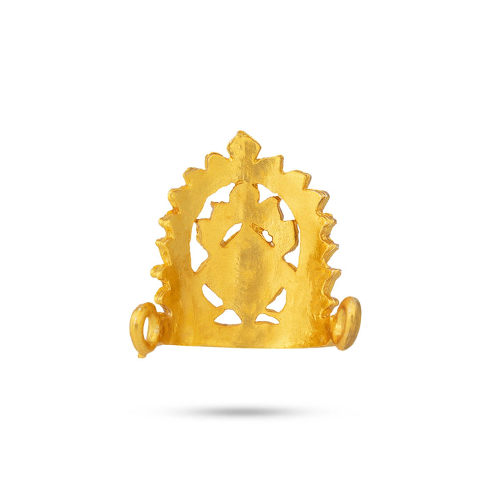 Half Crown- 1 x 1 Inches | Half Kiridam/ Multicolour Turban/ Half Mukut for Deity Decor
