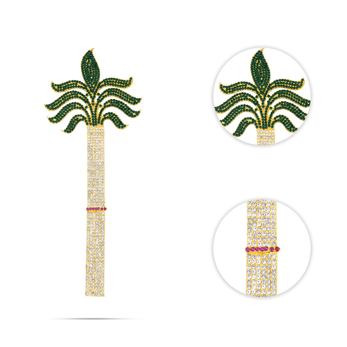 Stone Sugarcane Tree - 11.5 Inches | Artificial Tree for Deity Decor - Deity Accessories