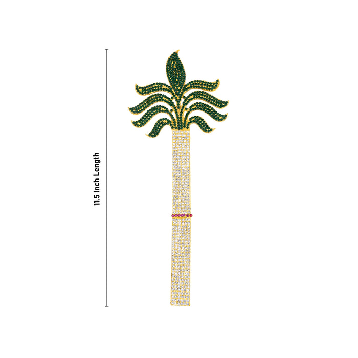 Stone Sugarcane Tree - 11.5 Inches | Artificial Tree for Deity Decor - Deity Accessories