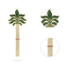 Stone Sugarcane Tree - 8.5 Inches | Artificial Tree for Deity Decor - Deity Accessories