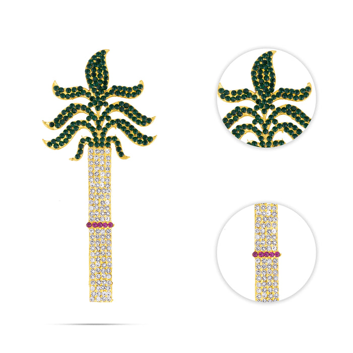Stone Sugarcane Tree - 6 Inches | Artificial Tree for Deity Decor - Deity Accessories