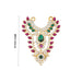 Stone Necklace - 2.5 Inches | Multicolour Stone Haram/ Stone Jewellery for Deity Decor/ 25 Gms Approx - Neck & Body Accessories