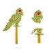 Stone Parrot Pair - 2.25 x 1 Inches | 2 Pcs/ Artificial Parrots for Decoration - Deity Accessories