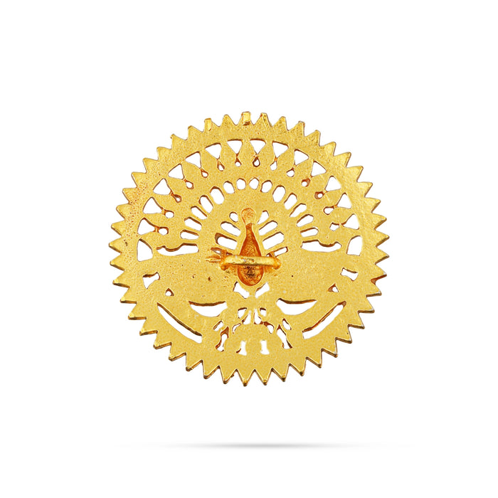 Kemp Rakodi - 0.25 x 2.25 Inches | Multicolour Stone Jewellery/ Hair Accessory/ Artificial Jewelry for Women - Bharatanatyam Jewellery