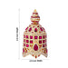 Stone Round Kireedam - 2.5 x 2.5 Inches | Full Mukut/ Multicolour Stone Kiritam/ Crown for Deity - Head & Face Accessories