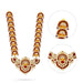 Stone Haram - 20 Inches | Peacock Design Stone Jewellery/ Artificial Jewelry for Deity Decor - Neck & Body Accessories