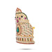 Half Kireedam - 7 x 5 Inches | Gold Polish Half Crown/ Stone Kiridam for Deity Decor - Head & Face Accessories
