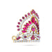 Stone Half Kireedam - 2 x 2 Inches | Kiridam/ Half Crown/ Stone Mukut for Deity - Head & Face Accessories