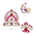 Stone Half Kireedam - 2 x 2 Inches | Kiridam/ Half Crown/ Stone Mukut for Deity - Head & Face Accessories
