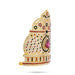 Stone Kireedam - 6 x 4.5 Inches | Half Crown/ Multicolour Stone Mukut/ Kiridam for Deity - Head & Face Accessories