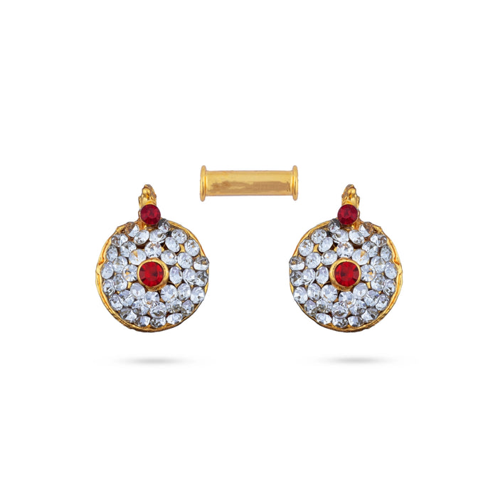 Stone Mangal Sutra Set - 0.5 Inch Dia | Mangala Sutra/ Pottu Thaali/ Artificial Mangalsutra for Deity - Neck & Body Accessories