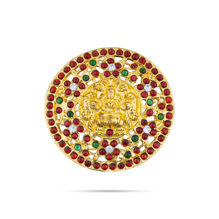 Kemp Rakodi - 0.25 x 2.5 Inches | Multicolour Stone Jewellery/ Hair Accessory/ Artificial Jewelry for Women - Bharatanatyam Jewellery