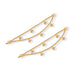 Mattal - 4 Inches | 2 Step Ear Chain / Artificial Jewellery / Gold Polish Jewellery for Women - Ethnic Wear Accessories