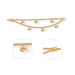 Mattal - 4 Inches | 2 Step Ear Chain / Artificial Jewellery / Gold Polish Jewellery for Women - Ethnic Wear Accessories