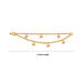 Mattal - 4 Inches | 2 Step Ear Chain / Artificial Jewellery / Gold Polish Jewellery for Women - Ethnic Wear Accessories