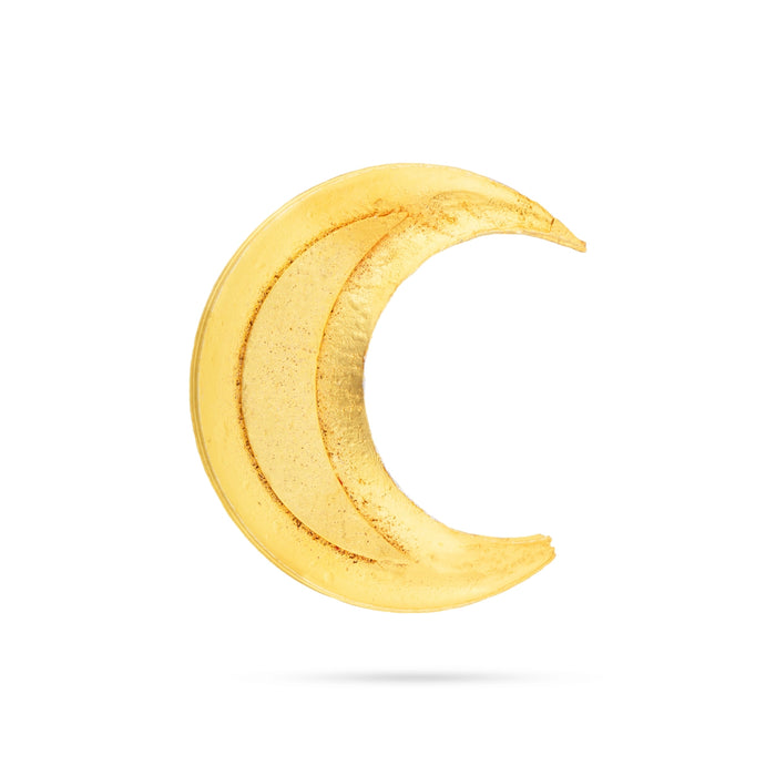 Sun And Moon Pair - 1.75 x 1.75 Inches | Hair Accessories/ Multicolour Stone Jewellery/ Sun Moon for Deity - Head & Face Accessories