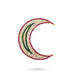 Stone Sun And Moon Pair - 3.5 x 3.5 Inches | Hair Accessories/ Sun Moon Stone Jewellery For Deity - Head & Face Accessories