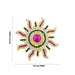 Stone Sun And Moon Pair - 3.5 x 3.5 Inches | Hair Accessories/ Sun Moon Stone Jewellery For Deity - Head & Face Accessories