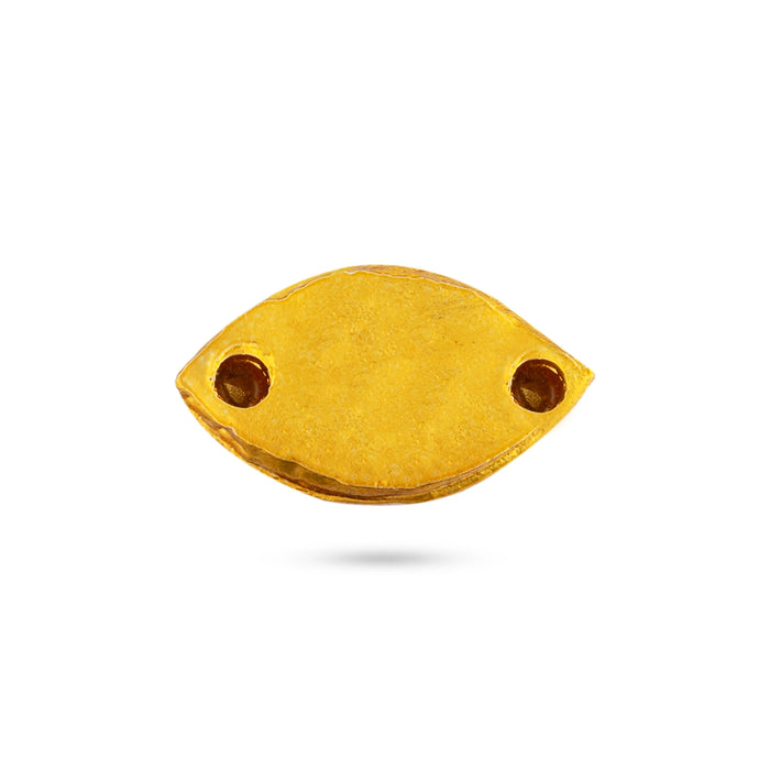 Stone Eye Pair - 0.25 x 0.5 Inches | Stone Kanmalar/ Swamy Alangaram/ Amman Kanmalar For Deity Decoration