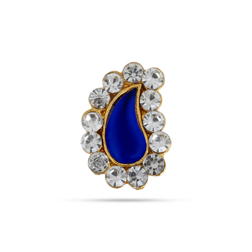 Stone Tilakam - 0.5 x 0.5Inches | Goddess Pottu / Stone Bindi / Tilak Stone for Deity - Head & Face Accessories