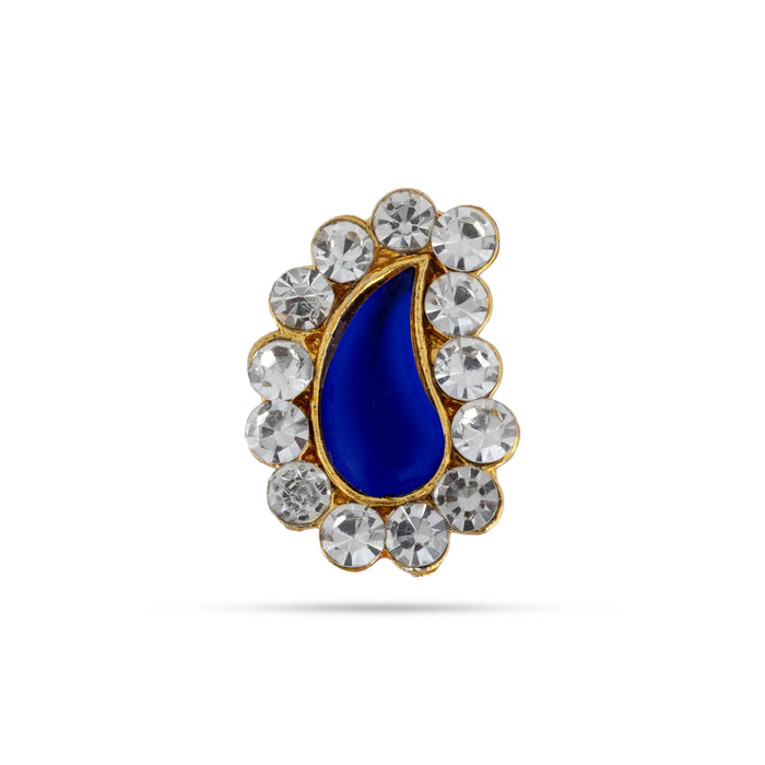 Stone Tilakam - 0.5 x 0.5Inches | Goddess Pottu / Stone Bindi / Tilak Stone for Deity - Head & Face Accessories