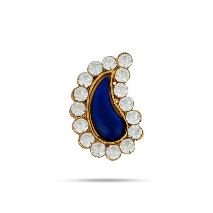 Stone Bindi - 1 X 0.5 Inches | Stone Pottu/ Bindi With Stone For Deity Decor - Head & Face Accessories