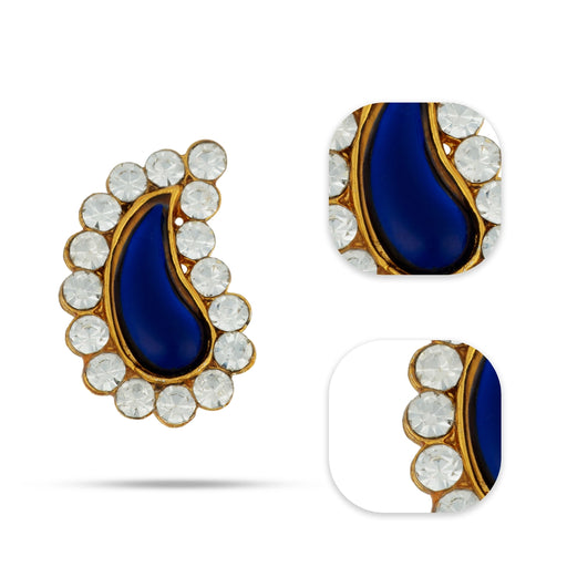 Stone Bindi - 1 X 0.5 Inches | Stone Pottu/ Bindi With Stone For Deity Decor - Head & Face Accessories