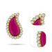 Stone Pottu - 1.2 x 1 Inches | Stone Bindi/ Stone Tilak for Deity - Head & Face Accessories