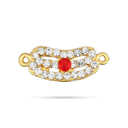 Stone Vibuthi Pattai - 3 x 1.25 Inches | Shiva Tripundra Tilak/ Vibhuti Pattai/ Thiruneer Pattai for Deity - Head & Face Accessories