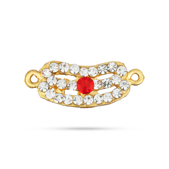 Stone Vibuthi Pattai - 3 x 1.25 Inches | Shiva Tripundra Tilak/ Vibhuti Pattai/ Thiruneer Pattai for Deity - Head & Face Accessories