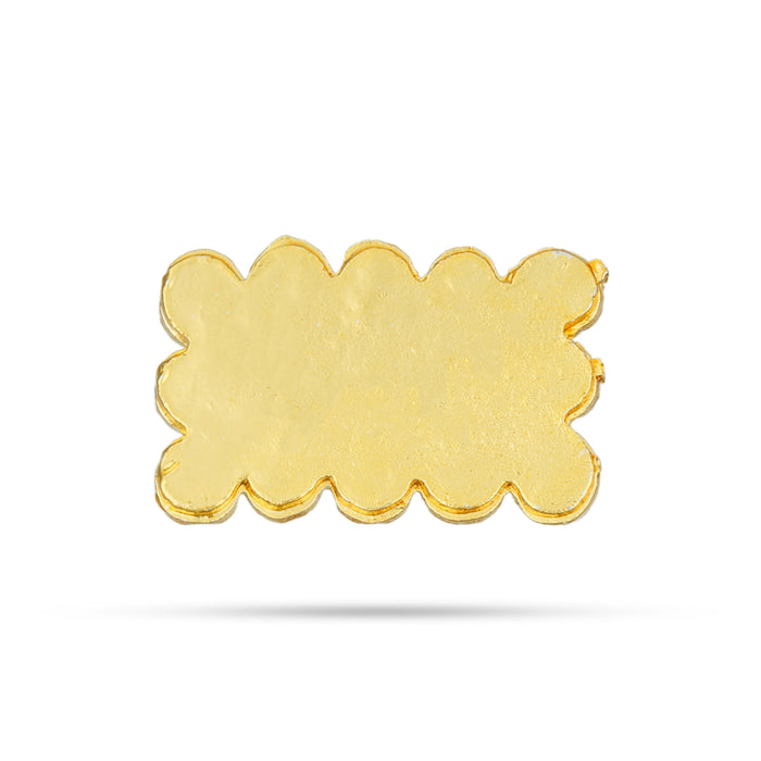 Stone Vibuthi Pattai - 0.25 x 0.75 Inch | Shiva Tripundra Tilak/ Vibhuti Pattai/ Thiruneer Pattai for Deity - Head & Face Accessories