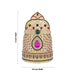 Stone Mukut - 8 x 5.5 Inches | Kiridam / MultiColour Stone Half Crown / Stone Kireedam for Deity - Head & Face Accessories