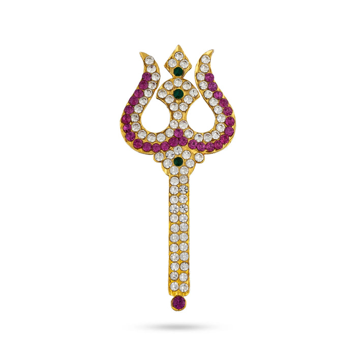 Trishul - 3 x 1.25 Inches | Stone Astras/ God Shiva Trishul/ Soolam/ Durga Maa Trishul for Pooja
