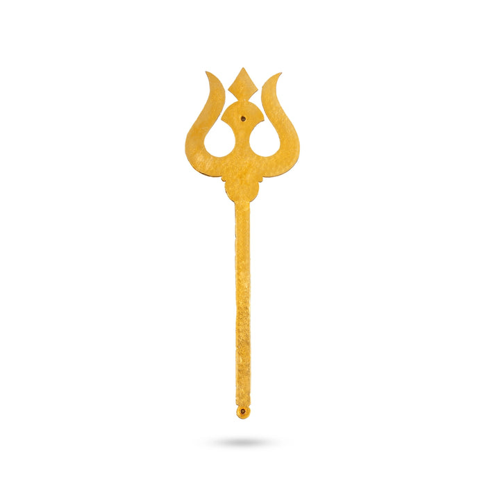 Durga Maa Soolam - 8 x 3.5 Inches | Multicolour Stone Trishul/ Metal Astras/ Shivan Soolam/ Trishul for Pooja