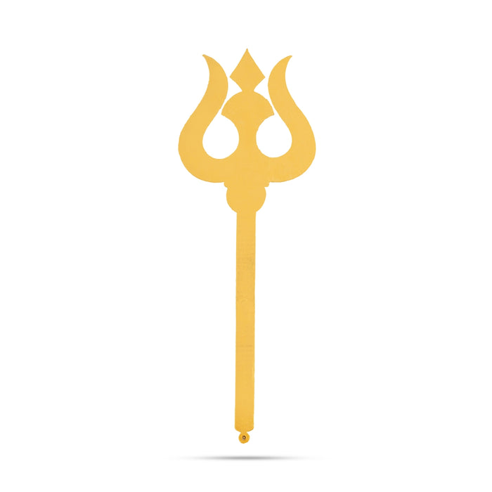 Trishul - 11 x 4 Inches | Stone Astras/ God Shiva Trishul/ Amman Soolam for Deity Decor