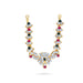 Stone Necklace - 2.5 Inches | Multi Colour Stone Jewellery for Deity Decor - Neck & Body Accessories
