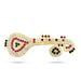Stone Veena - 4 x 1.25 Inches | Multicoloured Stone Veenai/ Deity Ornament - Deity Accessories