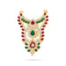 Stone Necklace - 3.5 x 2.5 Inches | Multicolour Stone Haram/ Stone Jewellery for Deity - Neck & Body Accessories