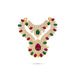 Stone Necklace - 3 x 3 Inches | Multicolour Stone Haram/ 2 Step Stone Jewellery for Deity - Neck & Body Accessories