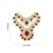Stone Necklace - 3 x 3 Inches | Multicolour Stone Haram/ 2 Step Stone Jewellery for Deity - Neck & Body Accessories