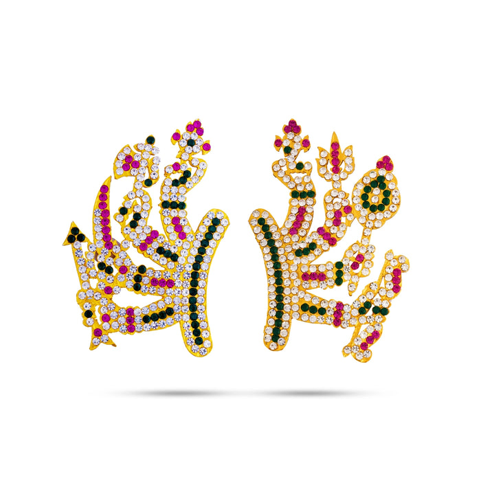 Stone Amman 8 Hand Ayutham - 3.5 x 2 Inches | Goddess Weapon Set for Pooja, Temple & Navaratri Decor