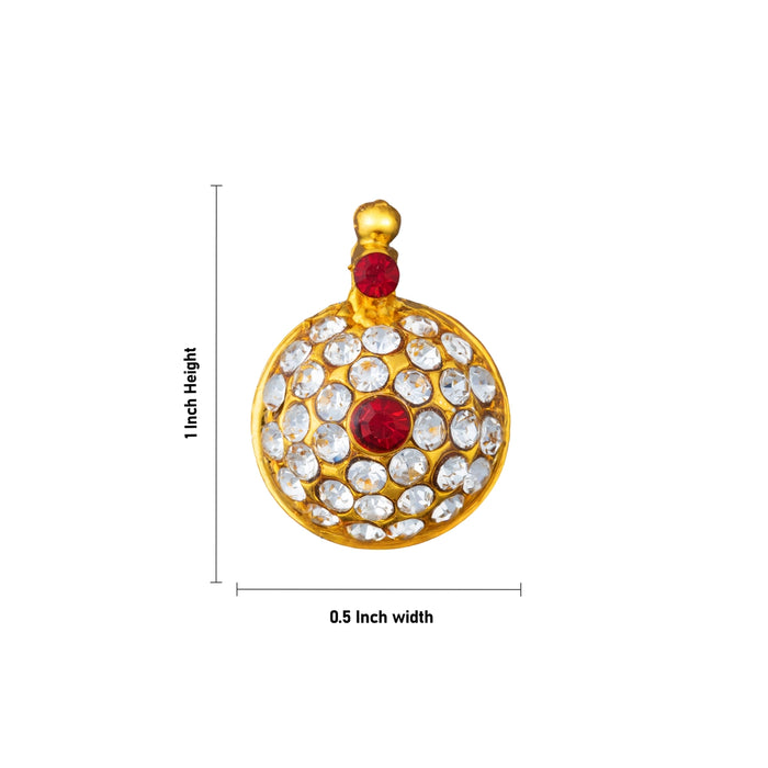 Mangalsutra - 1 x 0.5 Inches | Stone Thali/ Mangalyam Thali/ Thirumangalyam for Deity