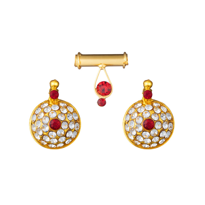 Mangalsutra - 1 x 0.5 Inches | Stone Thali/ Mangalyam Thali/ Thirumangalyam for Deity