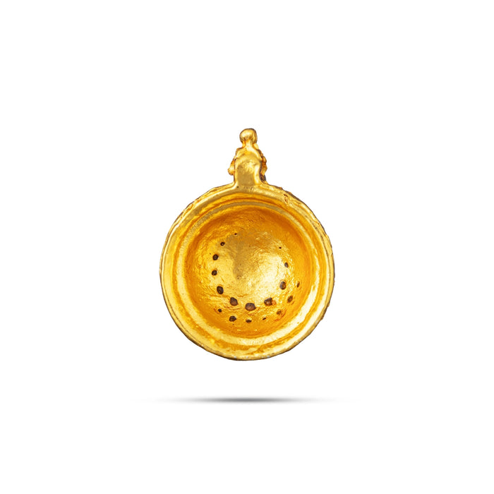 Mangal Sutra - 1 x 0.75 Inches | Thali Mangalsutra/ Stone With Gold Polish Jewellery / Mangala Sutra for Deity