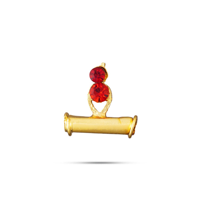 Mangal Sutra - 1 x 0.75 Inches | Thali Mangalsutra/ Stone With Gold Polish Jewellery / Mangala Sutra for Deity